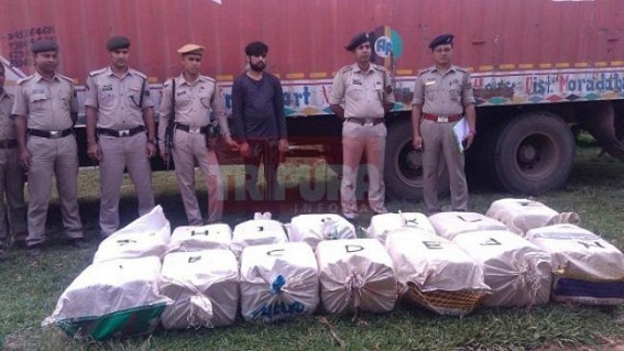 UP resident Ganja smuggler held in Tripura